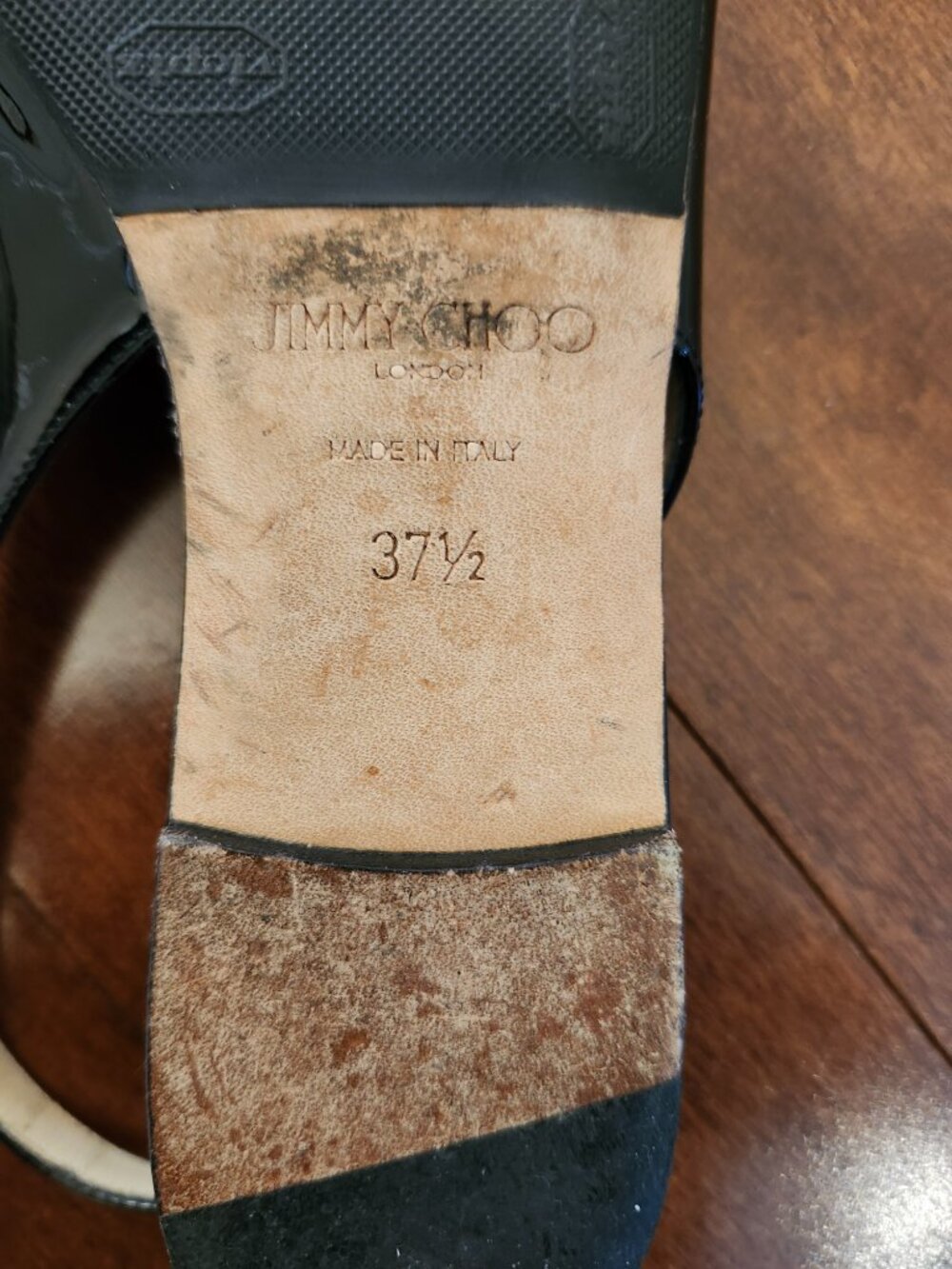 Jimmy Choo slingback flats in black patent leather size 37.5 - Picture 9 of 9